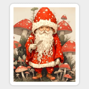Santa Claus: Santa is the Mushroom (Amanita Muscaria Mushroom) Magnet